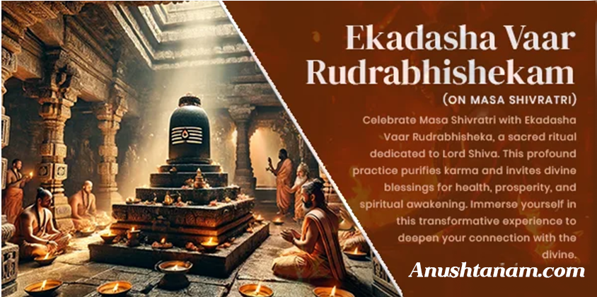 Ekadasha Vaar Rudrabhishekam on Masa Shivratri